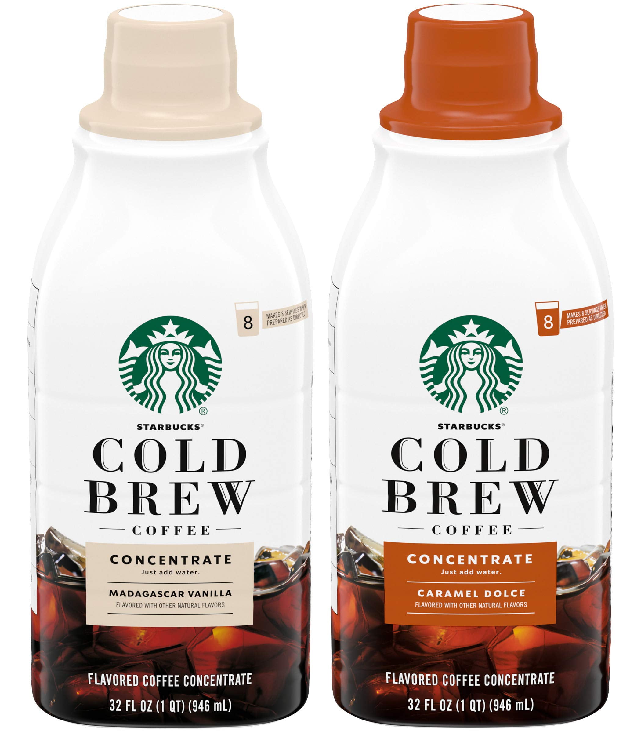 Starbucks Cold Brew Concentrate, 32 Fl Oz (Madagascar Vanilla + Caramel