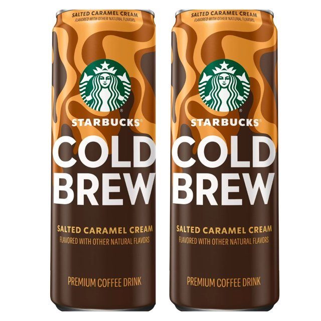 Starbucks Cold Brew Premium Coffee Drink Salted Caramel Cream 11 Fl Oz