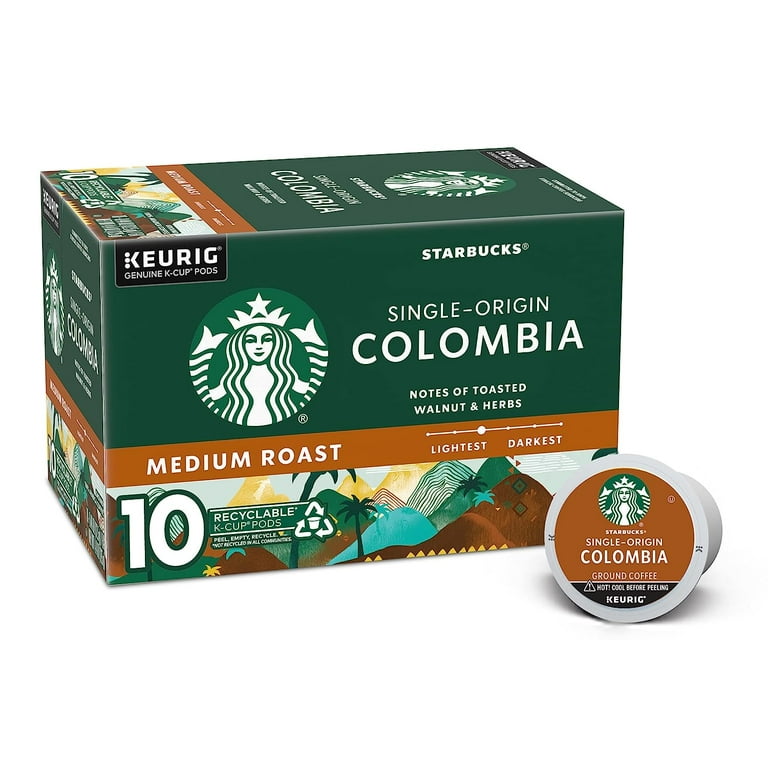 Starbucks K-Cups Colombia Medium Roast Coffee for Keurig Brewers