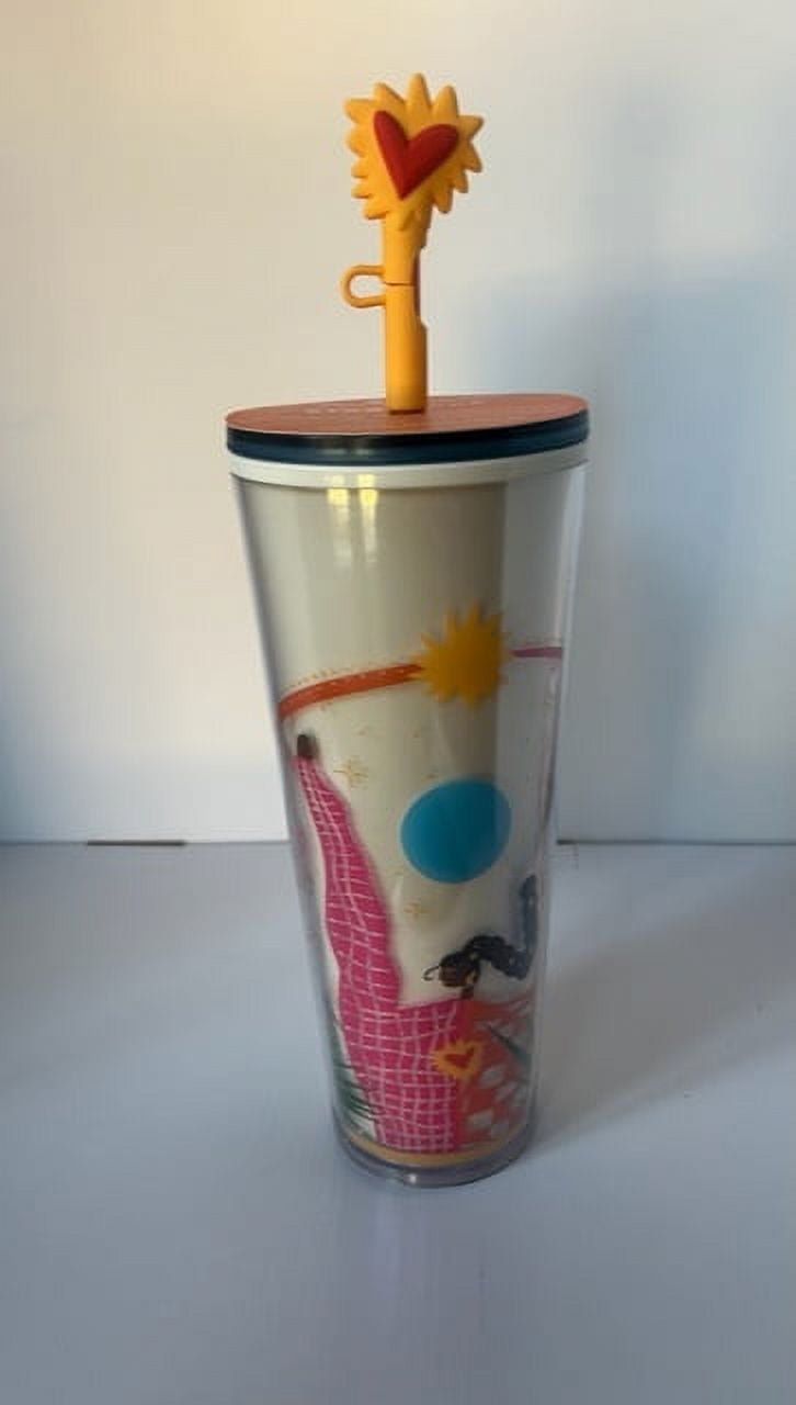 Starbucks Cup Fall 2023 24oz Venti Tumbler Sun with Silicone Straw