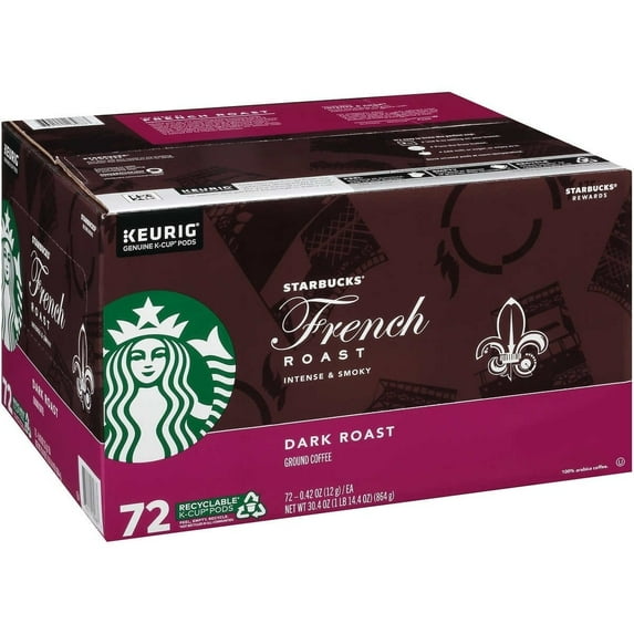 Starbucks Dark French Roast K-Cup 72 Count