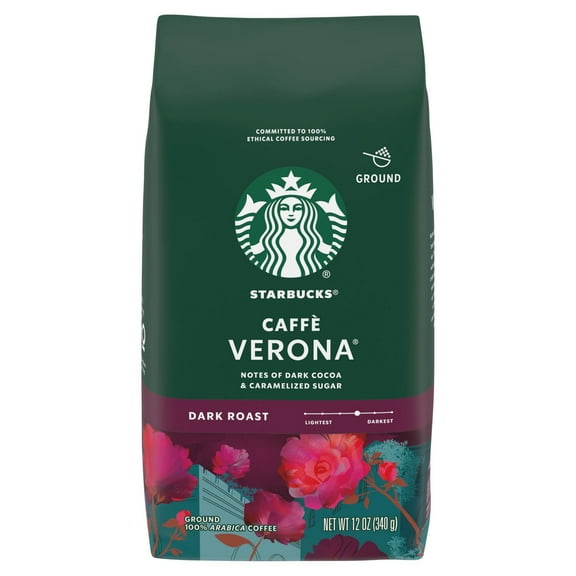 Starbucks Dark Roast Caffe Verona Ground Coffee 12 oz