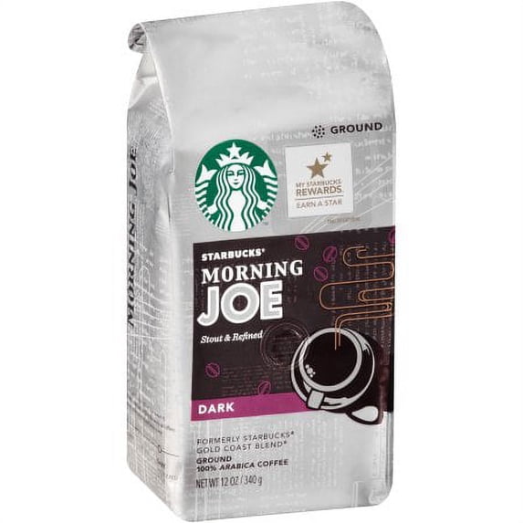 Starbucks Dark Roast Ground Coffee, Morning Joe,