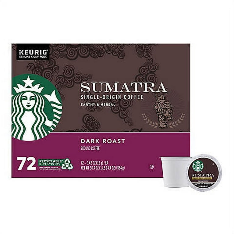 Starbucks Dark Roast K Cup Sumatra 72 ct. Walmart