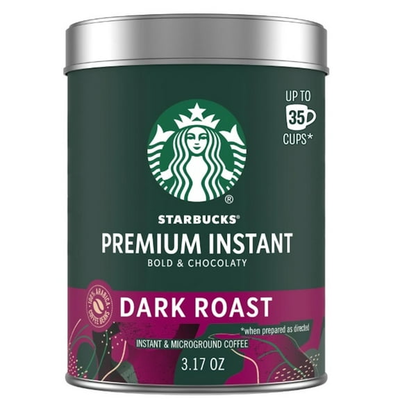 Starbucks Dark Roast Premium Instant Coffee 3.17 oz (Pack of 24)