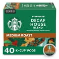 thumbnail image 1 of Starbucks Decaf K-Cup Coffee Pods, House Blend For Keurig Brewers, 1 Box (40 Pods), 1 of 5
