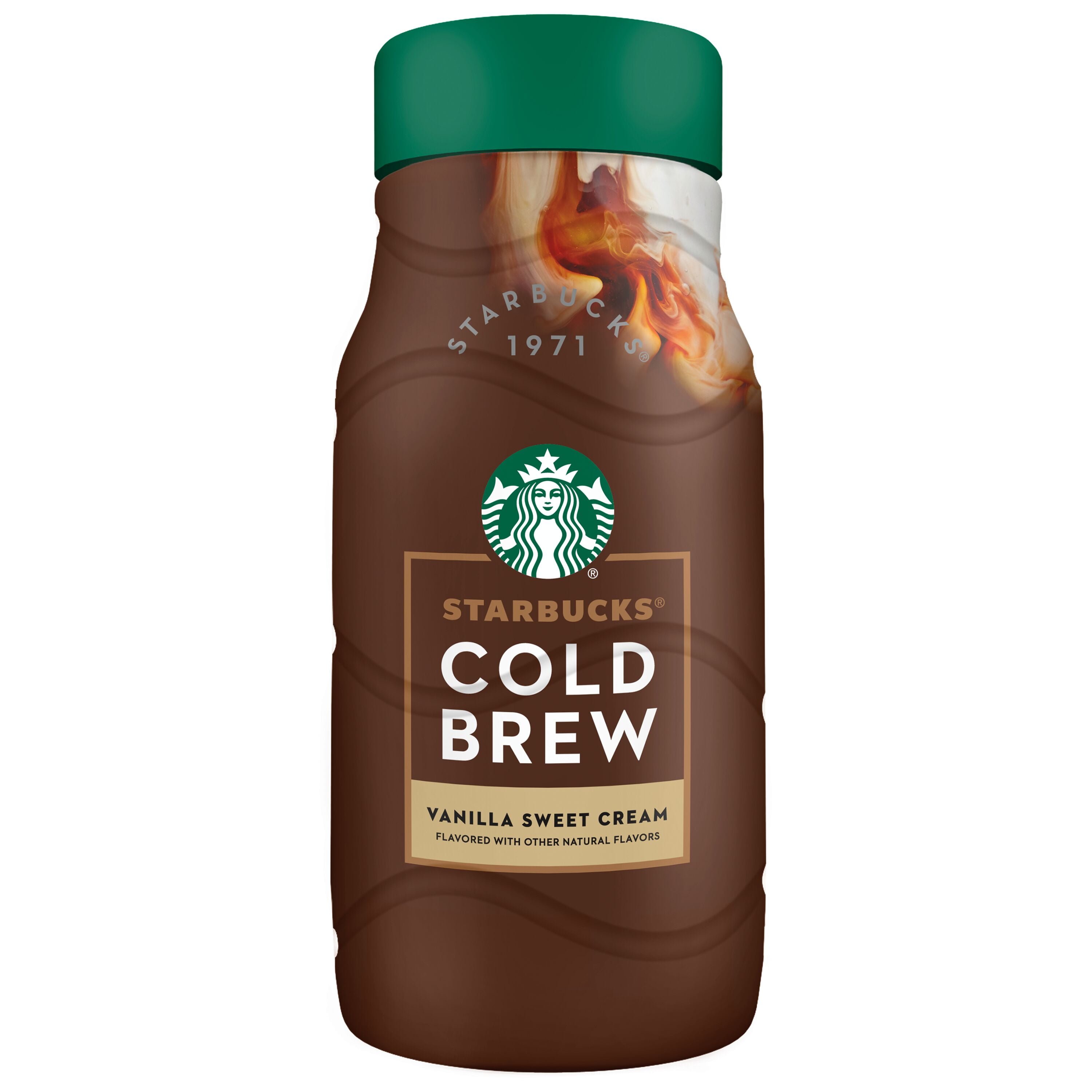 Starbucks Discoveries Cold Brew Coffee, Vanilla Sweet Cream Flavor, Premium Arabica Bean Blend, Perfectly Paired With Cow Milk, 40oz Bottle