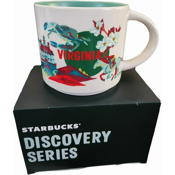 Starbucks Discovery Series Virginia Ceramic Coffee Mug 14oz with Gift Box