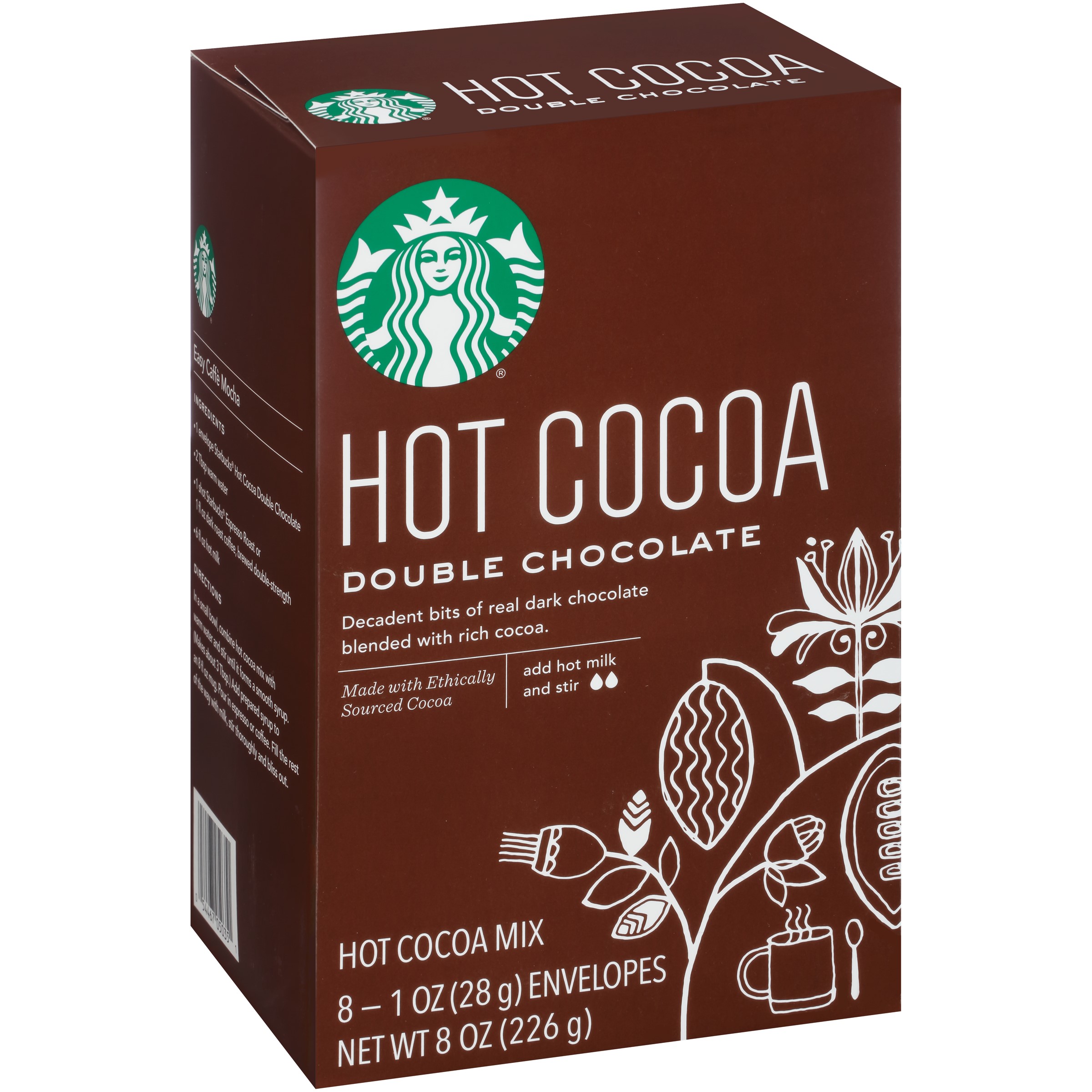 Starbucks Double Chocolate Hot Cocoa Mix, 8 count - image 1 of 9