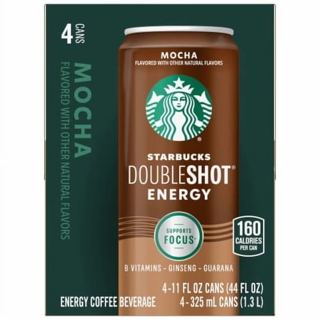Starbucks DoubleShot Mocha Energy Coffee Beverage - 11 fl oz - 4 cans