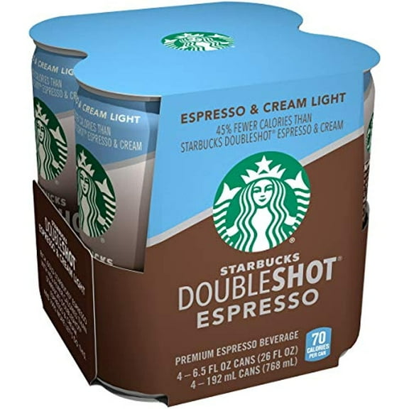 Starbucks Doubleshot Espresso Plus Cream Light, 6.5 Ounce (24 Pack)
