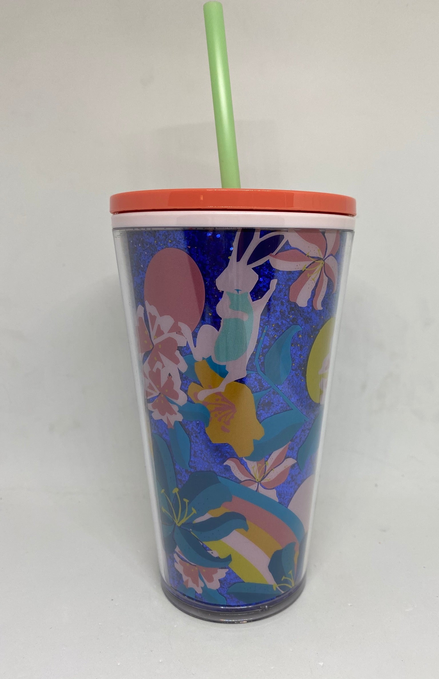 2 Starbucks Coffee Easter Spring Bunny Rabbits Reusable Hot Cup Tumblers 16  oz