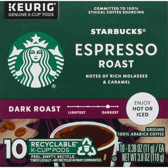 Starbucks Espresso Roast Pods - 10 Count