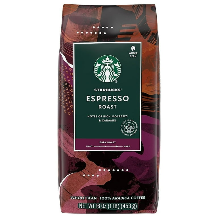 Whole Bean Coffee, Dark Espresso Roast, 16 oz Bag Whole Bean Coffee, Dark Espresso Roast, 16 oz Bag