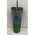 thumbnail image 1 of Starbucks Fall 2023 Black Bling Oil Slick Studded 24oz Venti Tumbler Cup, 1 of 5