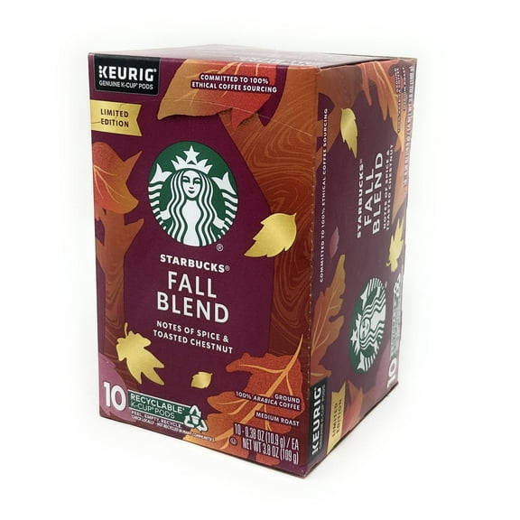 Starbucks Fall Blend Coffee K-Cup Single Serve Pods - 10 pods