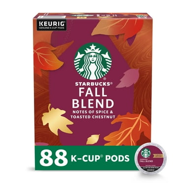 Starbucks Fall Blend, Medium Roast Coffee, Keurig K-Cup Coffee Pods, Arabica, 88 Count
