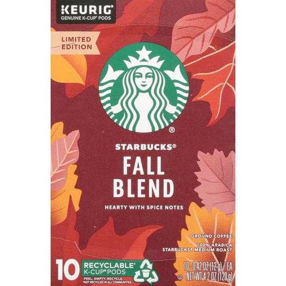 Starbucks Fall Blend K-Cup Pods 10 ct Box