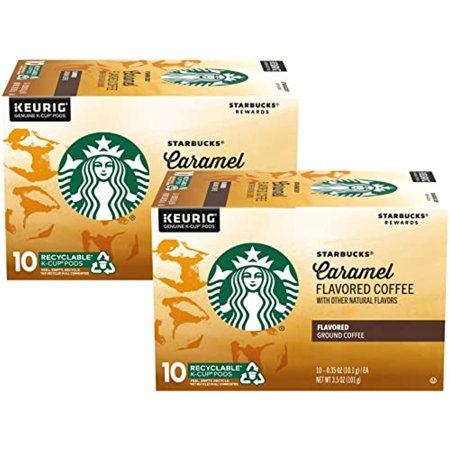 Starbucks Flavored Coffee K-Cup Pods, Caramel, 10 Ct