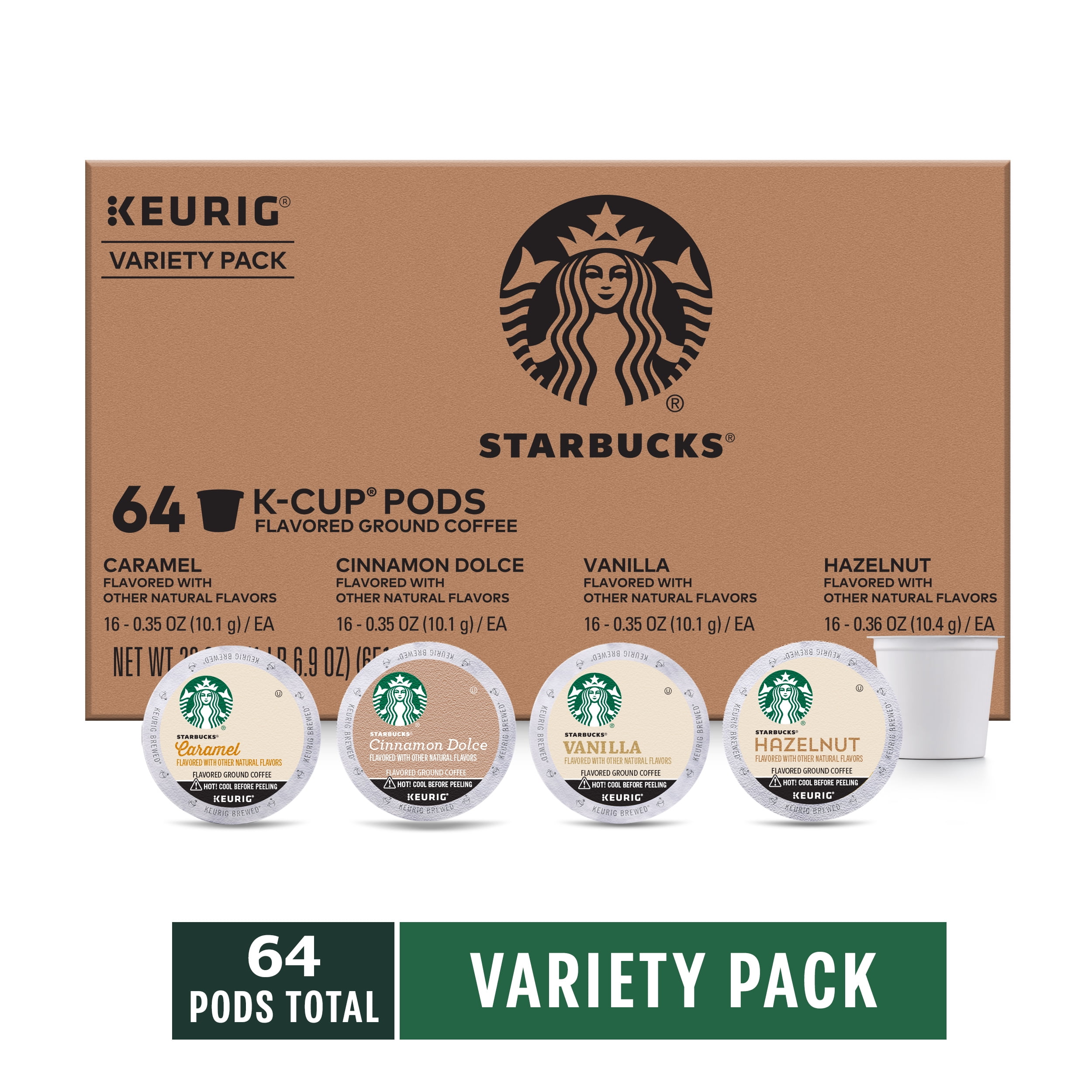 Starbucks K-Cup Coffee Pods—Gingerbread Flavored Coffee—100% Arabica—N –  Kaffa Abode