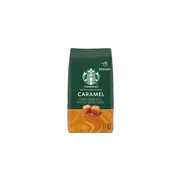 Starbucks Flavored Ground Coffee, Caramel 11 oz. (Pack of 14)