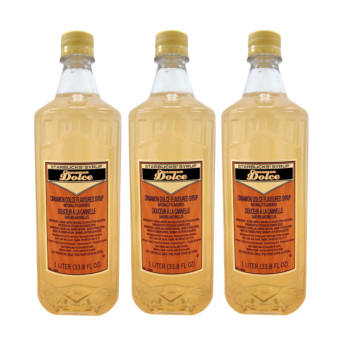 Starbucks Flavored Syrup 3Bottle Pack (Cinnamon Dolce)