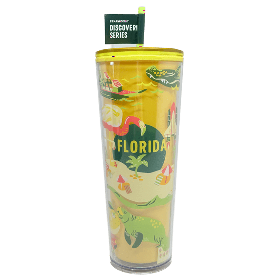 Starbucks Florida Discovery Series 24oz Acrylic Tumbler Cup