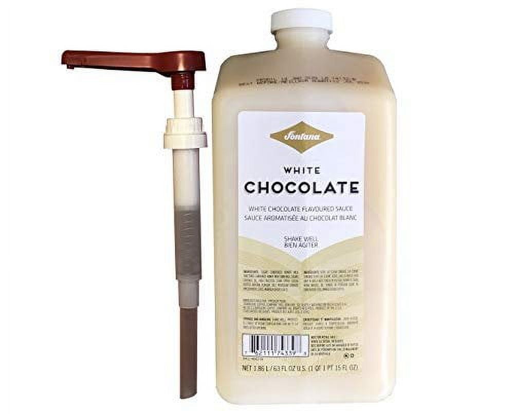 Starbucks Fontana Frappuccino White Chocolate Mocha Sauce Beverage Baking Dessert Base Flavoring 63 oz Combo Bottle Dispensing Pump