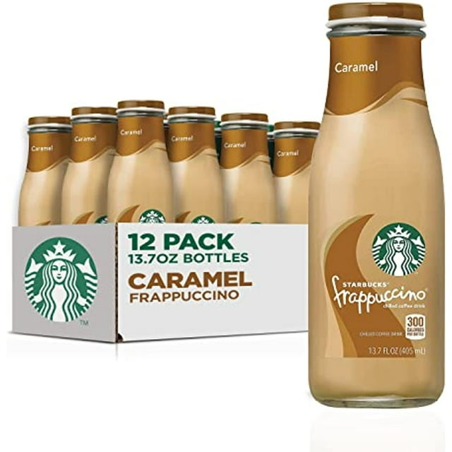 Starbucks Frappuccino Coffee Drink, Caramel, 13.7 Fl Oz Bottles (12 ...