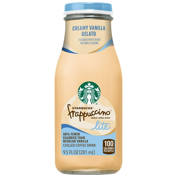 Starbucks Frappuccino Coffee Drink Lite Gelato Vanilla 9.5 fl oz Bottle