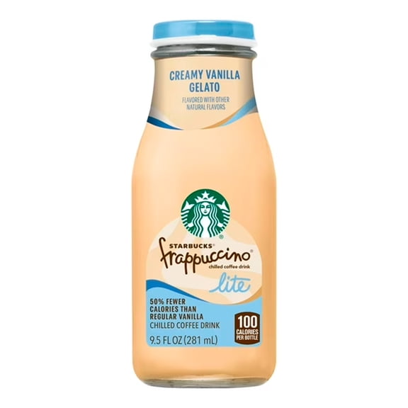 Starbucks Frappuccino Lite Vanilla Gelato Coffee Drink 9.5 fl oz Bottle