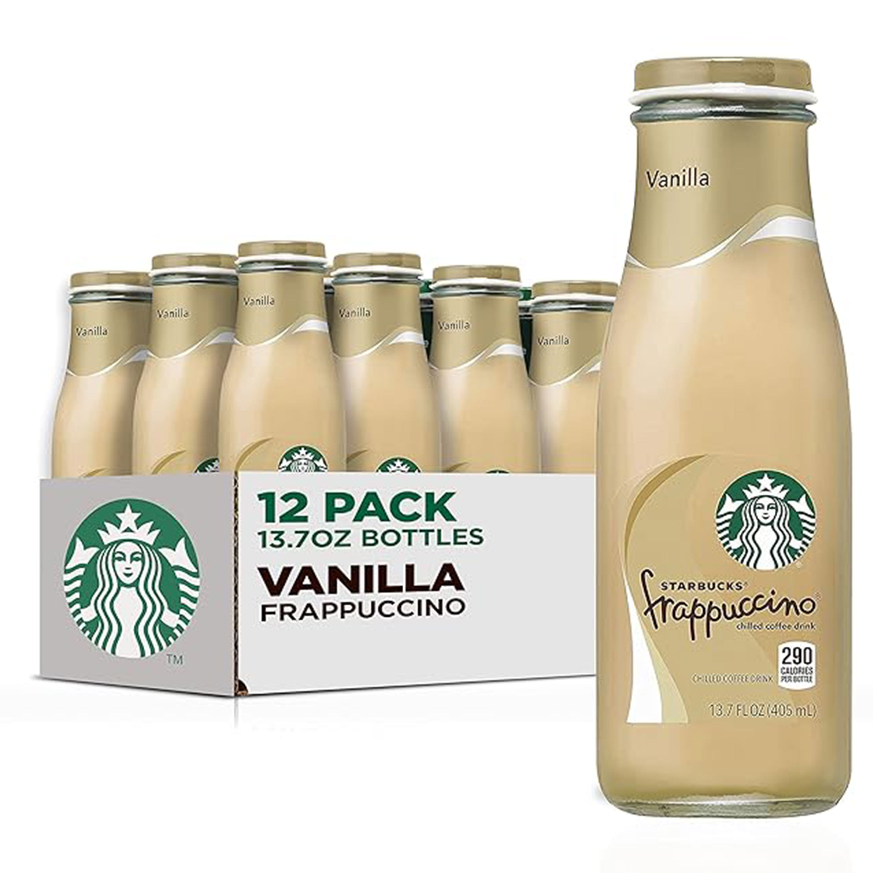 Starbucks Frappuccino Coffee Drink, Vanilla Flavor, 13.7 Fl. oz Bottles