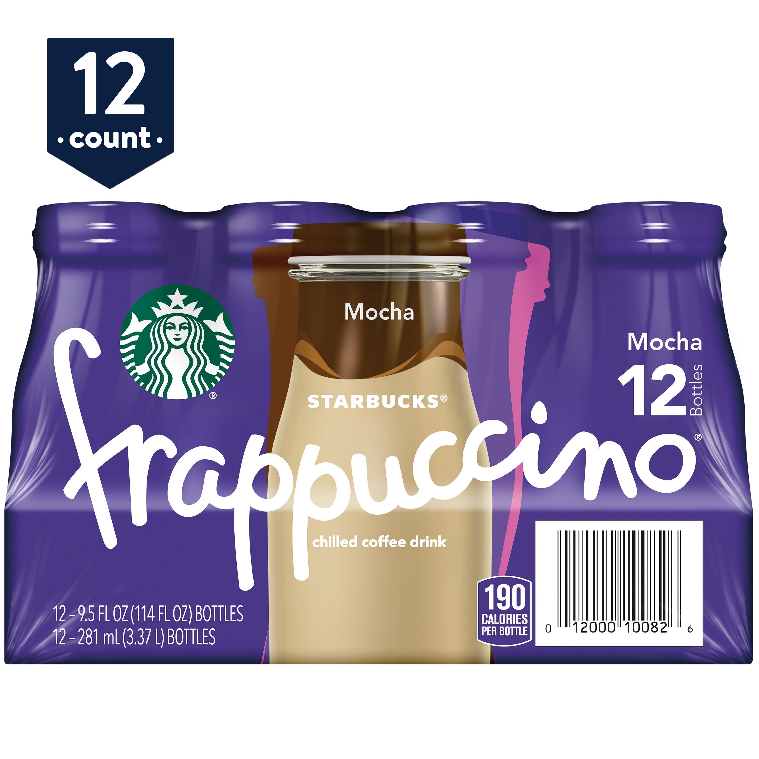 Starbucks Frappuccino Mocha Iced Coffee, 13.7 oz Glass Bottle