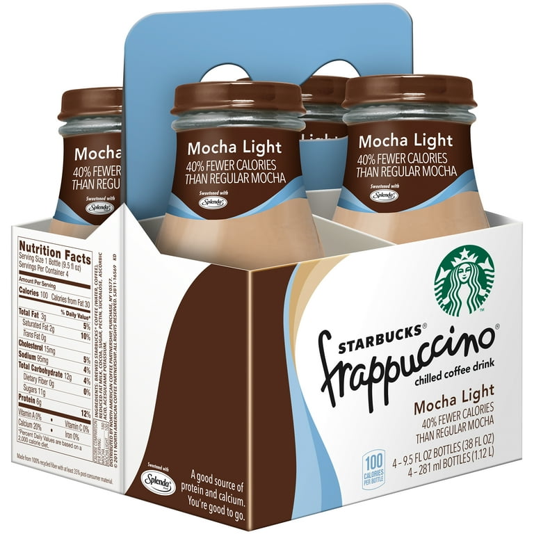 Starbucks Frappuccino Caramel Iced Coffee, 9.5 oz, 4 Pack Bottles 