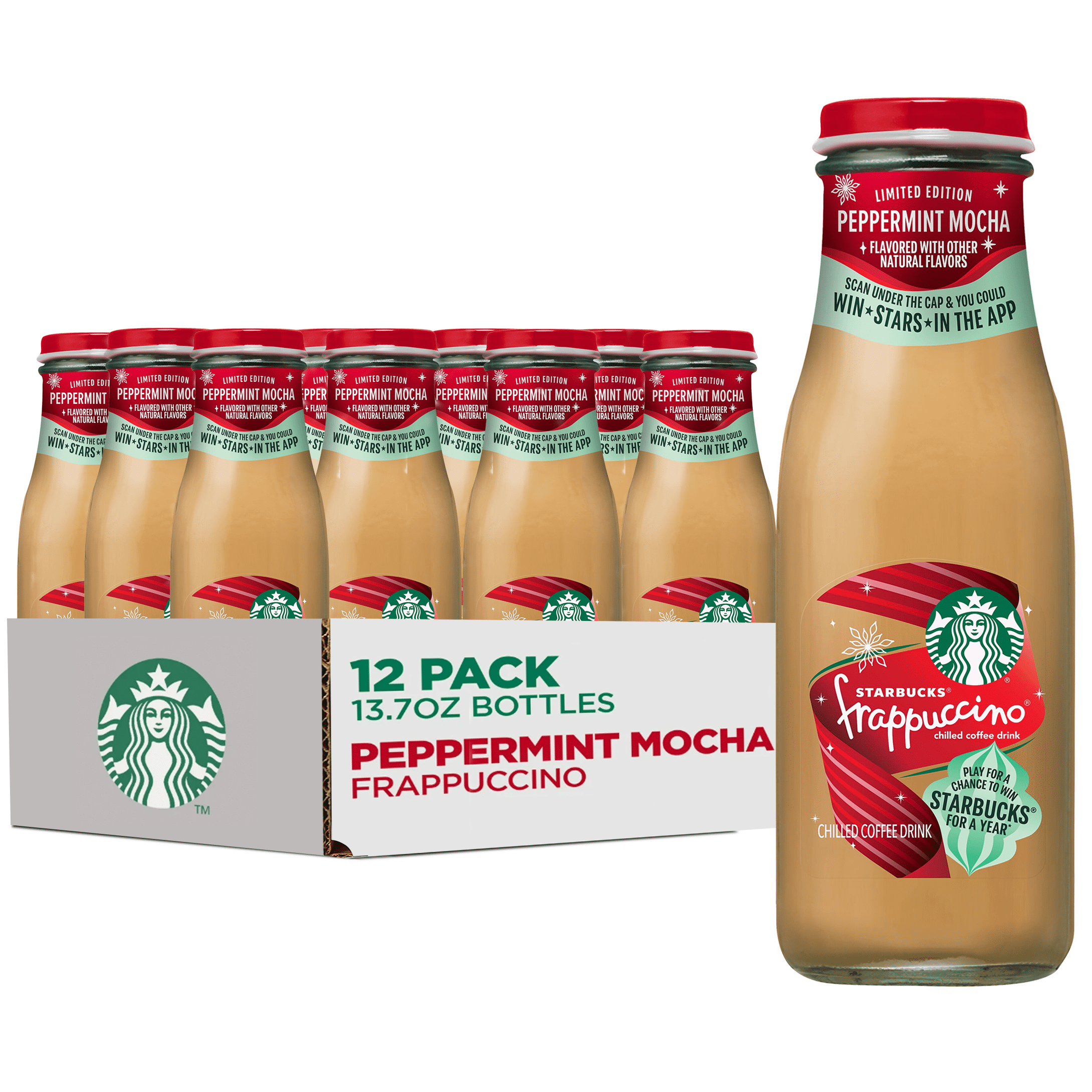 Starbucks Peppermint Mocha Frappuccino, 12 Pack 13.7 fl oz