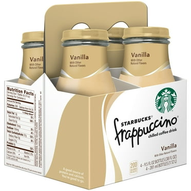 Starbucks Frappuccino Vanilla Chilled Coffee Drink, 9.5 fl oz, 4 count