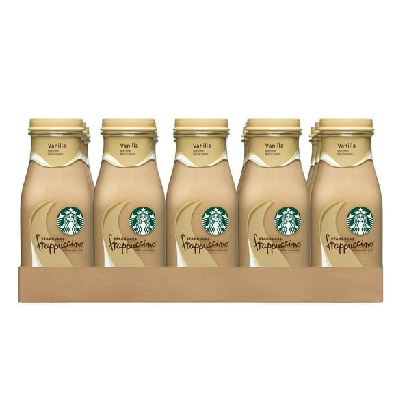 Starbucks Frappuccino Vanilla Iced Coffee, 9.5 oz, 15 Pack Bottles