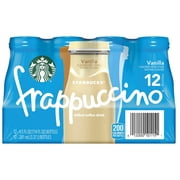 Starbucks Frappuccino Vanilla Iced Coffee Drink, 9.5 fl oz 12 Pack Bottles