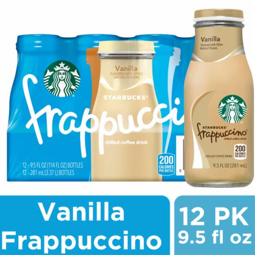Starbucks Frappuccino Vanilla Iced Coffee Drink 9.5 fl oz 12