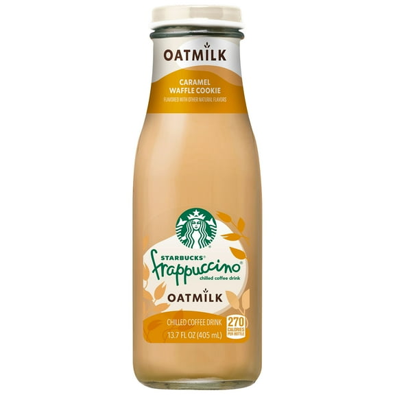 Starbucks Frappuccino with Oat Milk Caramel Waffle Cookie Iced Coffee Drink 13.7 fl oz Bottle