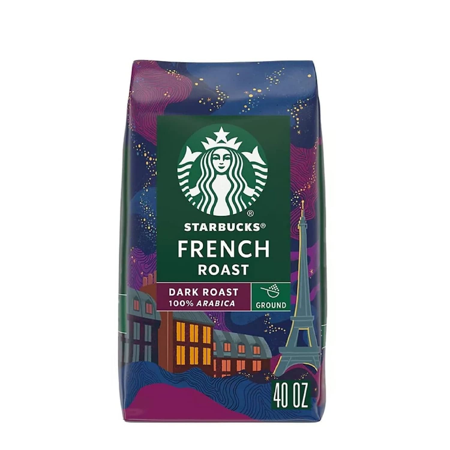 Starbucks French Dark Roast Whole Bean 100% Arabica Coffee 1.13 Kg (40 Oz.)