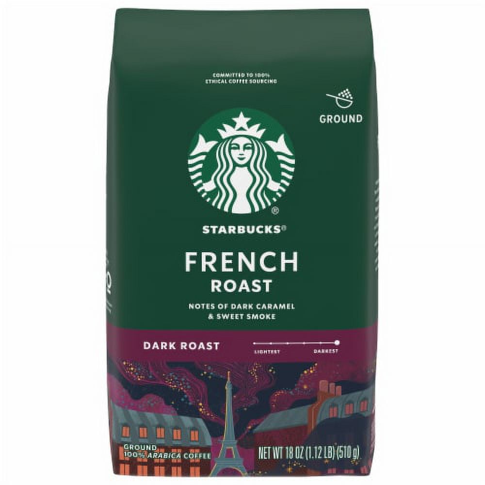 Starbucks French Roast Dark Roast Ground Coffee - 18 oz