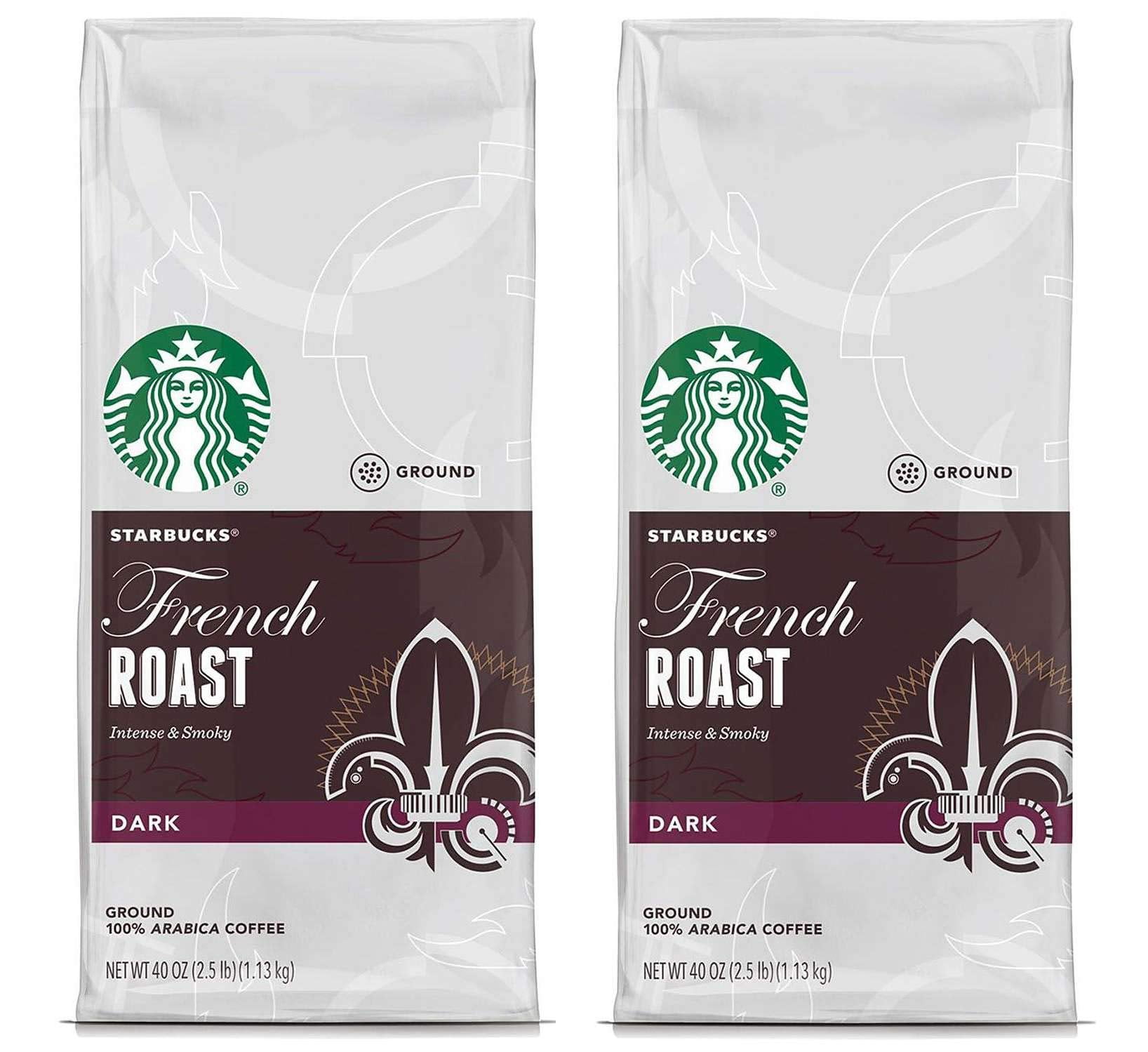 Starbucks French Roast Ground Coffee, 5 Pounds