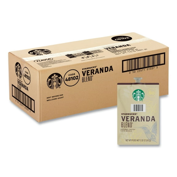Starbucks Freshpack Veranda Blend Coffee - Compatible with Flavia Aroma, Flavia Barista, FLAVIA Creation 600, 500, 200, 150, 300 - Light - 0.3 oz - 76 / Carton