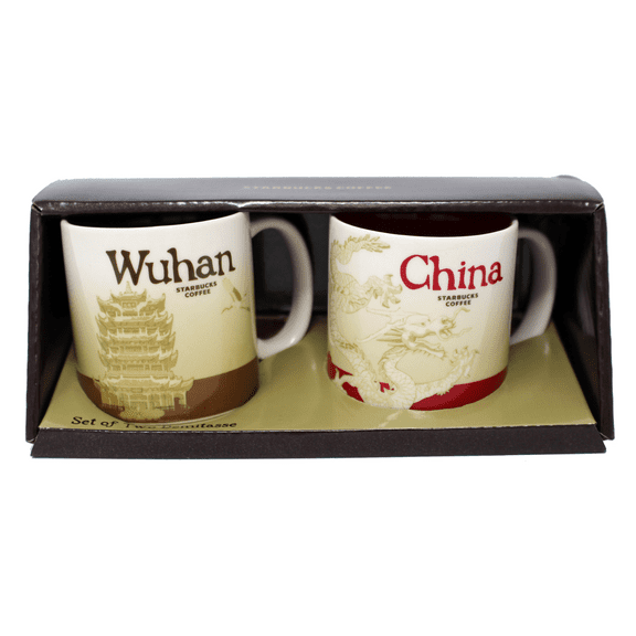 Starbucks Global Icon Series Wuhan and China Demitasse Mugs, 3 Oz (2 Pack)