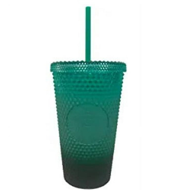 Starbucks Tumbler Pink Green Gradient Diamond Studded Cup 24oz Straw Cup  710ml