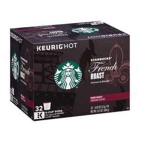 Starbucks Ground Coffee Dark Roast French Roast 32 K-Cups (Pack of 6)