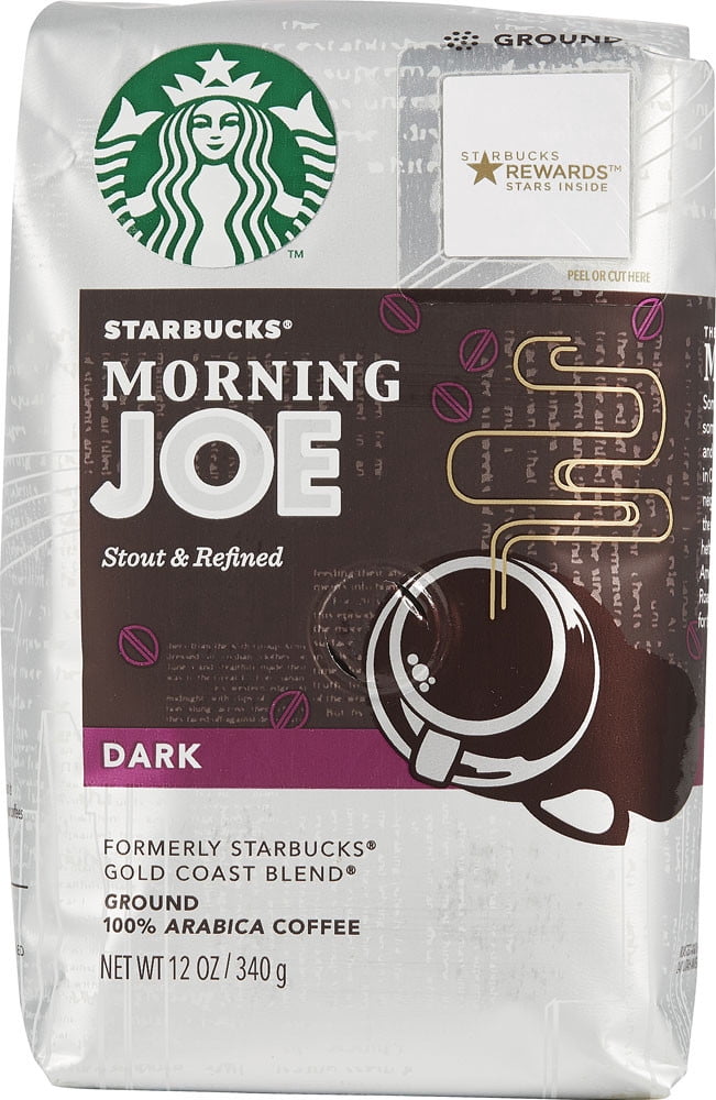Starbucks Ground Coffee Dark Roast Morning Joe 12 Oz