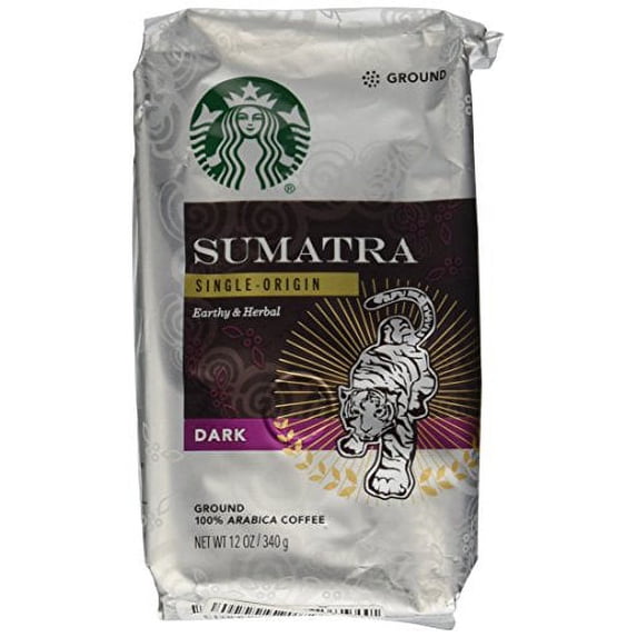 Starbucks Ground Coffee Dark Sumatra Net Wt 12 oz(340g) (Pack of 18)