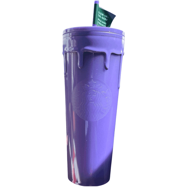 Starbucks Halloween Glow-in-the-Dark 2025 Purple Slime 24oz Cold